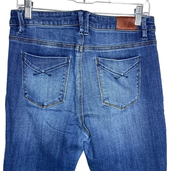 Unpublished Women’s Medium Wash High Rise Flare Jeans Size 30 - Picture 5 of 8